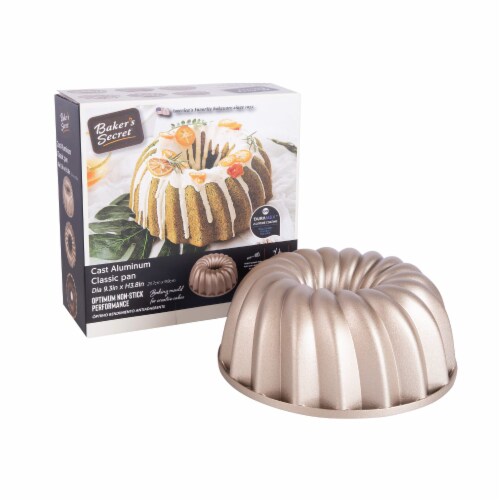 Bundt Cake Pan, Perfect for Bundt Cakes, Die Cast Aluminum, Cake Pan - (Classic) Perspective: top
