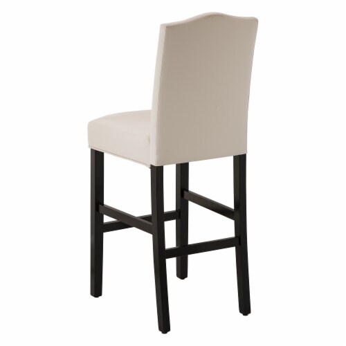 Glitzhome Studded Leatherette Barchair - Cream Perspective: top