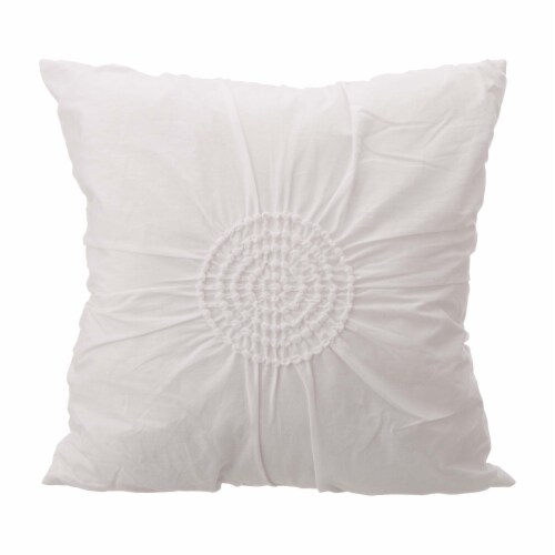 Glitzhome Rhythmic Melody Cotton Comforter Set - 6 Piece - White Perspective: top