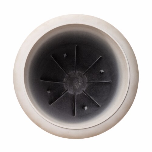 Glitzhome Oversized Faux Ceramic Goblit Shaped Plastic Planter - White Perspective: top