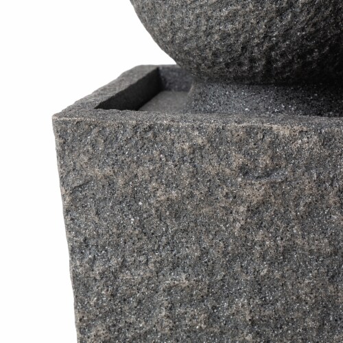Glitzhome Polyresin Outdoor Fountain Perspective: top