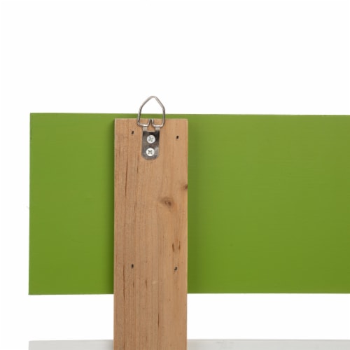 Glitzhome Oversized Wooden Pallet Porch Rules Wall Sign Decor Perspective: top