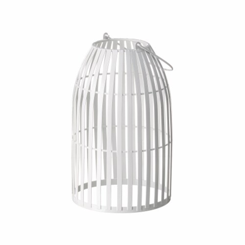 Glitzhome 9.75 Inch Outdoor Solar Light Metal Woven Lantern with Edison Bulb-Se of 2 Perspective: top