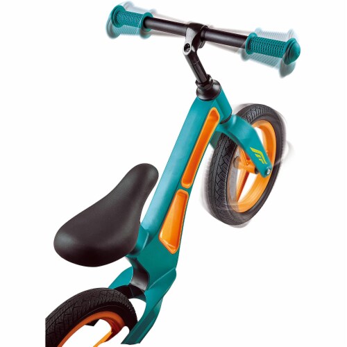 Hape New Explorer Balance Bike with Magnesium Frame, Ages 3 to 5, Parrot Blue Perspective: top