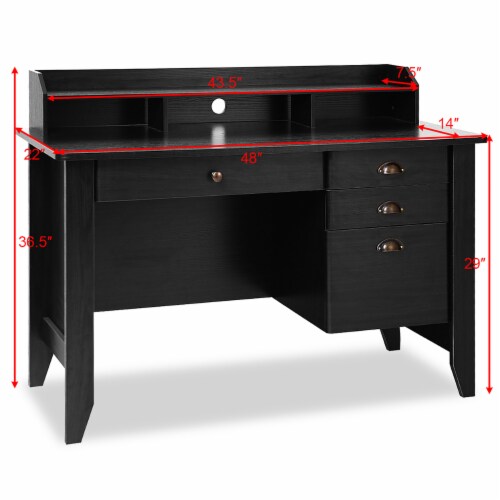 Costway Computer Desk PC Laptop Writing Table Workstation Student Study