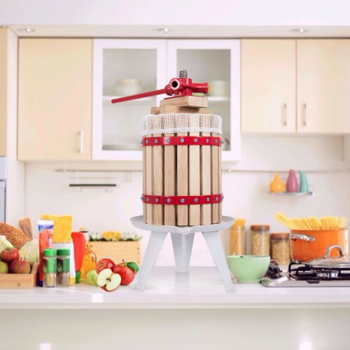 1.6 Gallon Fruit Wine Press Cider Apple Grape Crusher Juice Maker Tool Wood Perspective: top