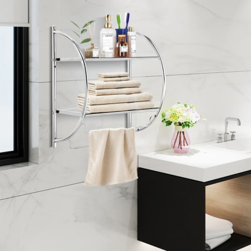 2Pcs Corner Shower Caddy Shelf Adhesive Bathroom Storage Racks, 1 unit -  Harris Teeter