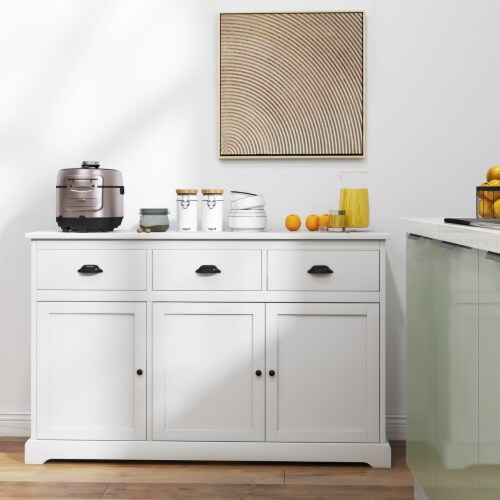 3 Drawers Sideboard Buffet Table Storage Console Cabinet Entryway