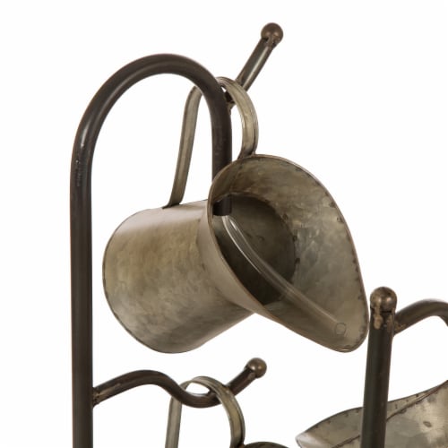 Glitzhome Galvanized Metal Pitcher Fountain Perspective: top