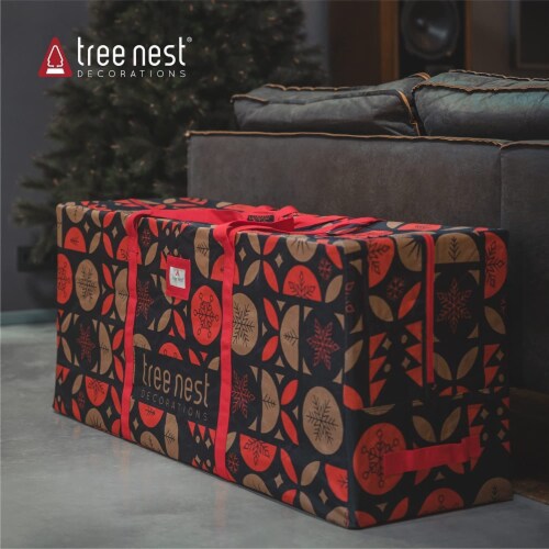 Tree Nest Artificial Christmas Tree Storage Bag Holiday For 9' Tree, Canvas Oxford Fabric Perspective: top