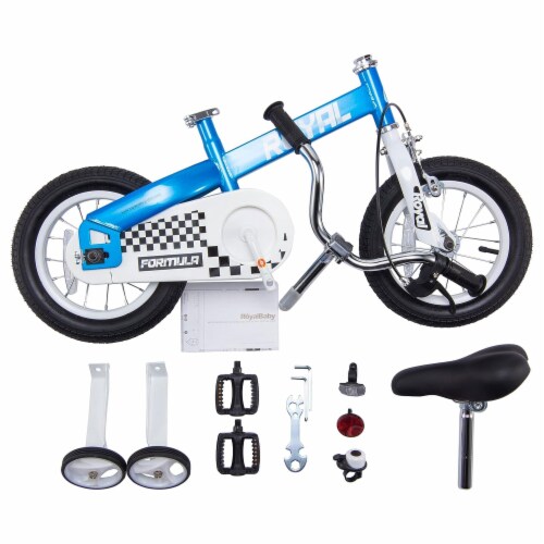 RoyalBaby Formula 14 Inch Kids Bike with Training Wheels Coaster Brake Blue 14 Fry s Food Stores