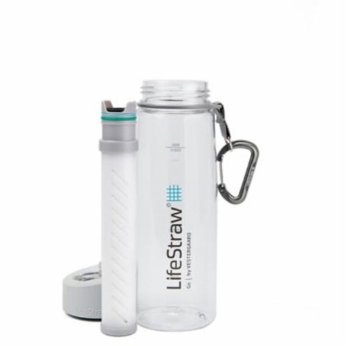 LifeStraw Go Water Bottle - Clear Perspective: top