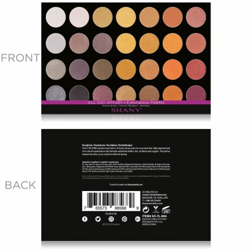 SHANY Masterpiece Eyeshadow Refill- ALL DAY AFFAIR Perspective: top