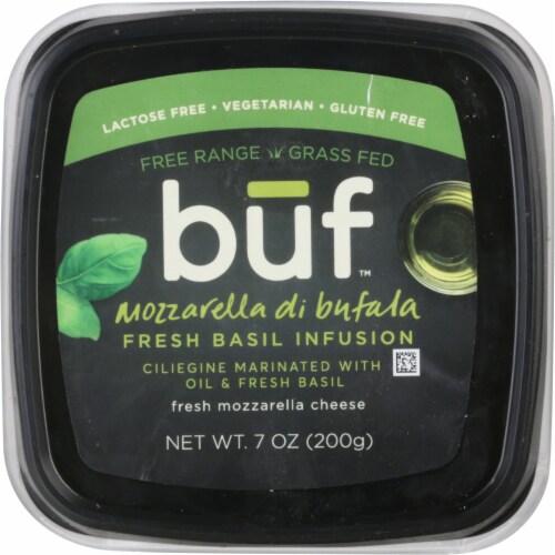 Buf™ Lactose Free Basil Infused Fresh Mozzarella Balls Perspective: top