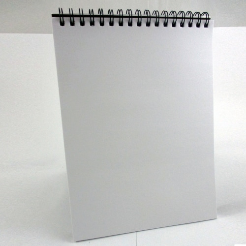 Lot of 3 Sketch Book Paper Pad 50 Sheet 6  x 8  High Quality Spiral Premium Qty Perspective: top