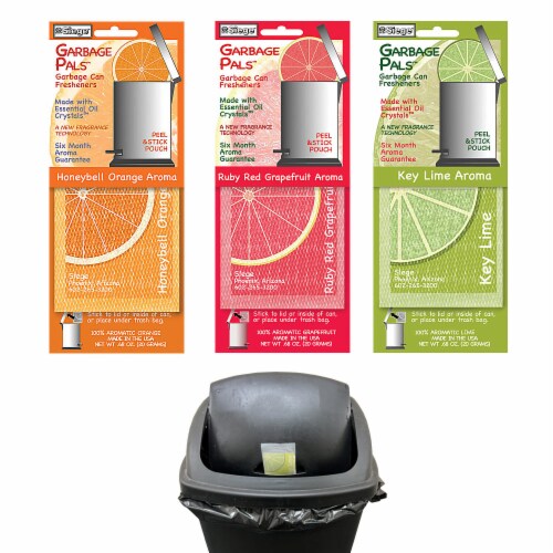 3 Trash Can Fresheners Siege Garbage Pals Long Lasting Home Fresh Scent Aroma Perspective: top