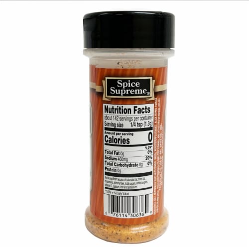 2 Spice Supreme French Fry Seasoning 6.5oz Seasoned Fries Dry Rub Meats Veggies Perspective: top