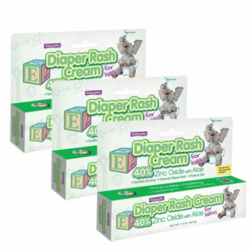 3 Pack Diaper Rash Cream Relieves Chafing Prevents Soothes Treats Diaper Rash Perspective: top