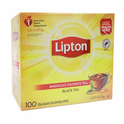 SALE 2x1 200 Tea Bags Lipton Yellow Label Tea International Blend Black EXP05/23 Perspective: top