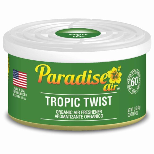 1 Pc Paradise Organic Air Freshener Tropic Twist Scent Fiber Can