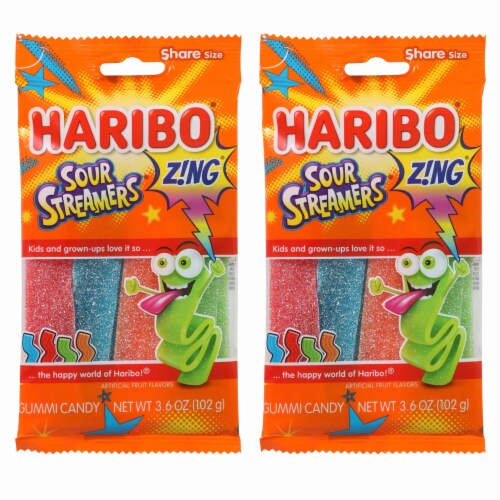 2 Bags Haribo Sour Streamers Gummies Gummy Chewy Candy Gummi 2 Bags Haribo Sour Streamers Gummies Gummy Chewy Candy Gummi