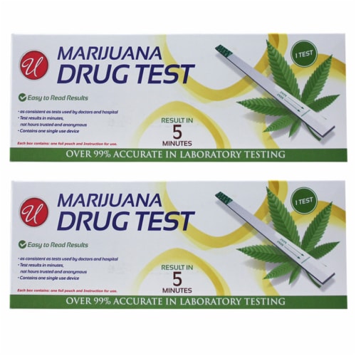 2 Pk Drug Tests Marijuana Screening Weed THC Urine At Home Test