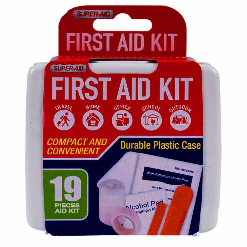 19 Pc First Aid Kit To Go Emergency Home Car Outdoor Medical