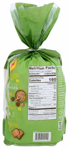 Schar Gluten Free Artisan Baker 10 Grains and Seeds Bread Perspective: top