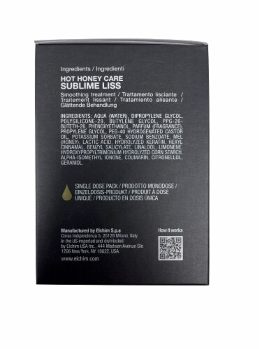 Elchim Milano Hot Honey Care Sublime Liss Smoothing Treatment Pods 0.15 OZ x 12 Perspective: top