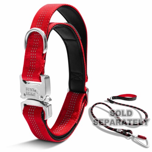 Red tactical dog collar cheap