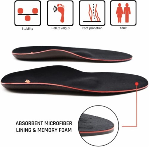 Orthopedic Insoles for Bunions Pain Relief - Men Size 2.5-3.5 US / Women Size 4.5-5.5 US Perspective: top