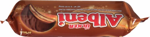 Ulker Albeni Chocolate Coated Caramel Biscuits Perspective: top