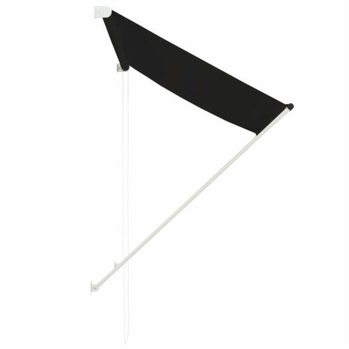 vidaXL Retractable Awning 59.1 x59.1 Anthracite Perspective: top