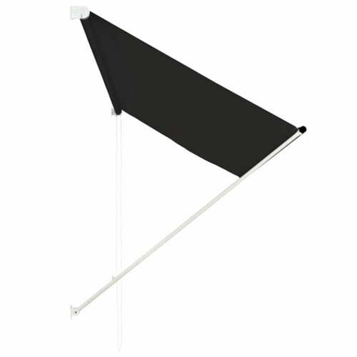 vidaXL Retractable Awning 98.4 x59.1 Anthracite Perspective: top