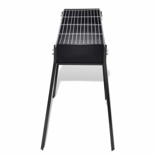 vidaXL BBQ Stand Charcoal Barbecue Square 30 x 11 Perspective: top