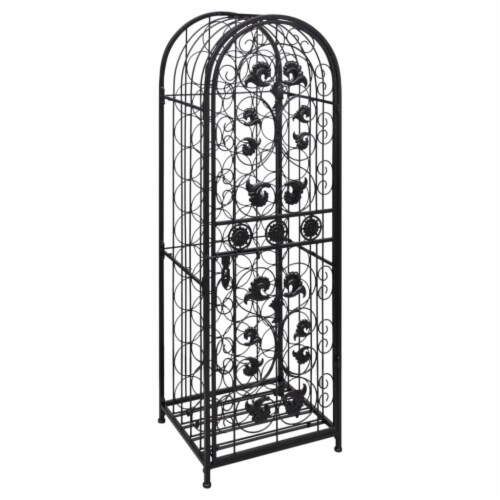 Vidaxl metal wine hotsell rack stand bottles