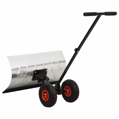 Manual Snow Shovel with Wheels Perspective: top