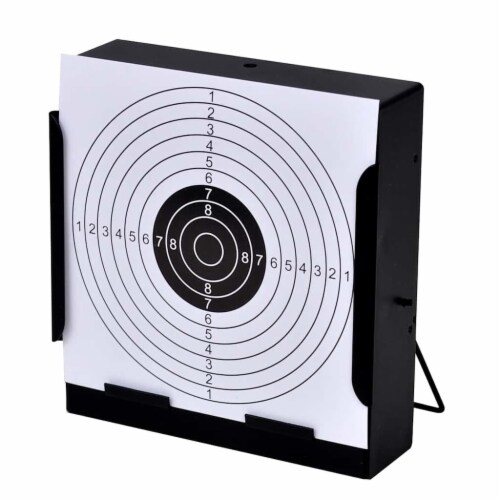 5.5 Square Target Holder Pellet Trap + 100 Paper Targets Perspective: top