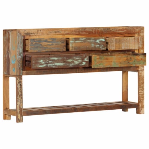 vidaXL Sideboard 47.2 x11.8 x29.5 Solid Reclaimed Wood Perspective: top