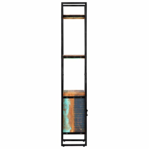 vidaXL Bookshelf 17.7 x11.8 x67.3 Solid Reclaimed Wood Perspective: top