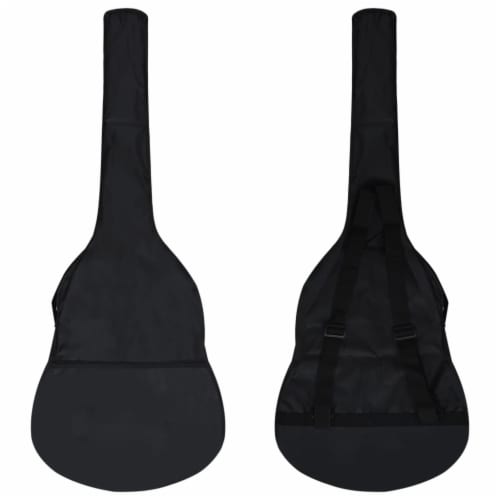 vidaXL 8 Piece Classical Guitar Beginner Set Black 1/2 34 Perspective: top