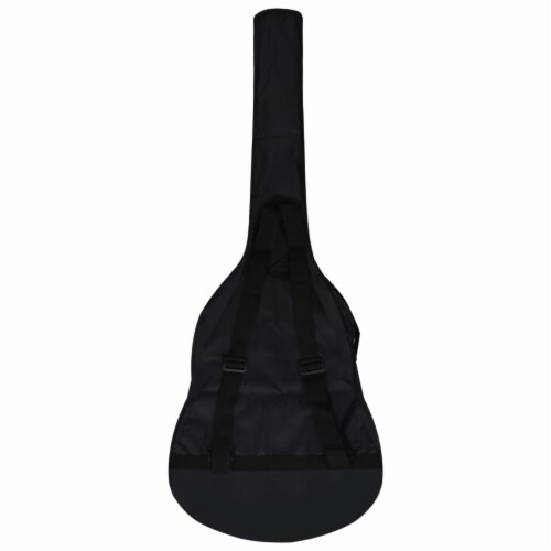 vidaXL Guitar Bag for 3/4 Classical Guitar Black 37 x13.8 Fabric Perspective: top