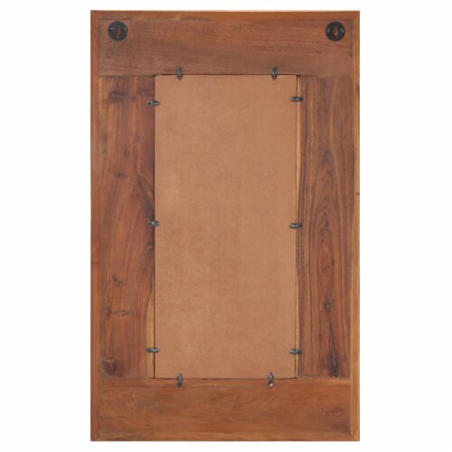 vidaXL Mirror with Buddha Cladding 19.7 x31.5 Solid Reclaimed Wood Perspective: top