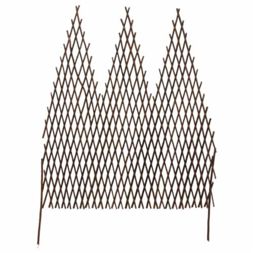 vidaXL Garden Trellis Fences 5 pcs 66.9 x41.3 Willow Perspective: top
