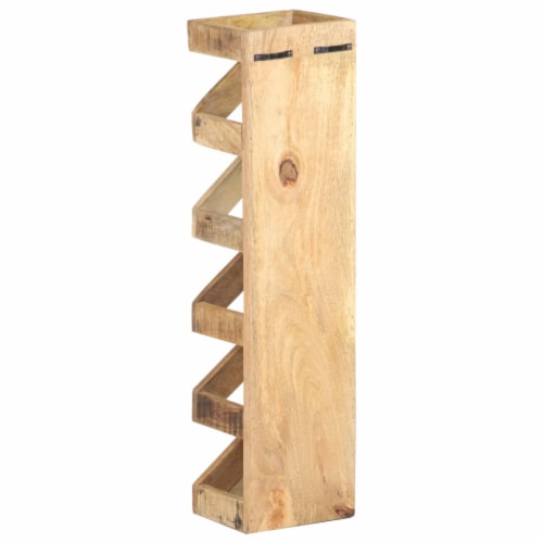 Slim wooden sales wine rack