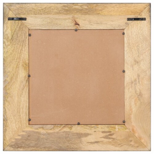 vidaXL Mirror 19.7 x19.7  Solid Mango Wood Perspective: top