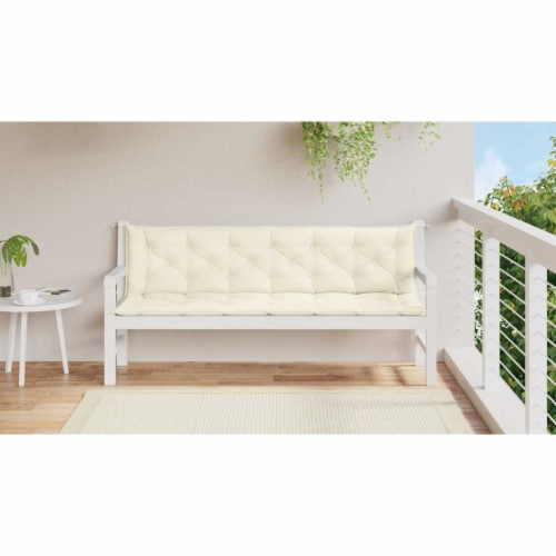 Vidaxl Cushion For Swing Chair Cream White 78.7  Fabric Perspective: top