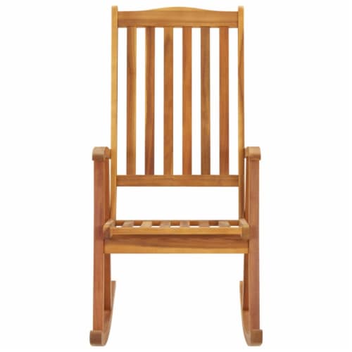 vidaXL Rocking Chair with Cushions Solid Acacia Wood Perspective: top