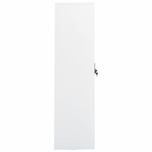 vidaXL Wardrobe White 31.5 x19.7 x70.9 Steel Perspective: top
