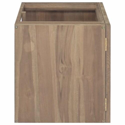 vidaXL Wall-mounted Bathroom Cabinet 35.4 x15.4 x15.7 Solid Wood Teak Perspective: top
